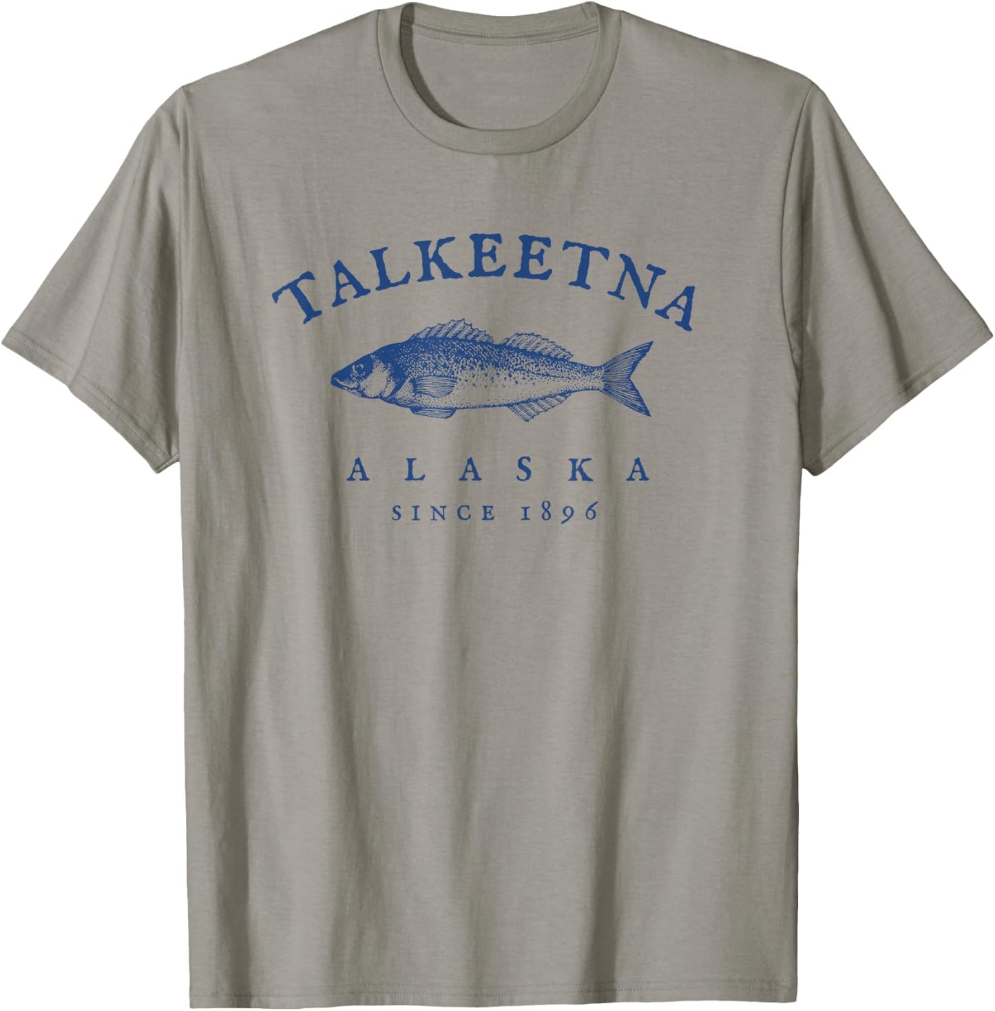 Retro Talkeetna Alaska Fishing T-Shirt - T-Shirt | Sand