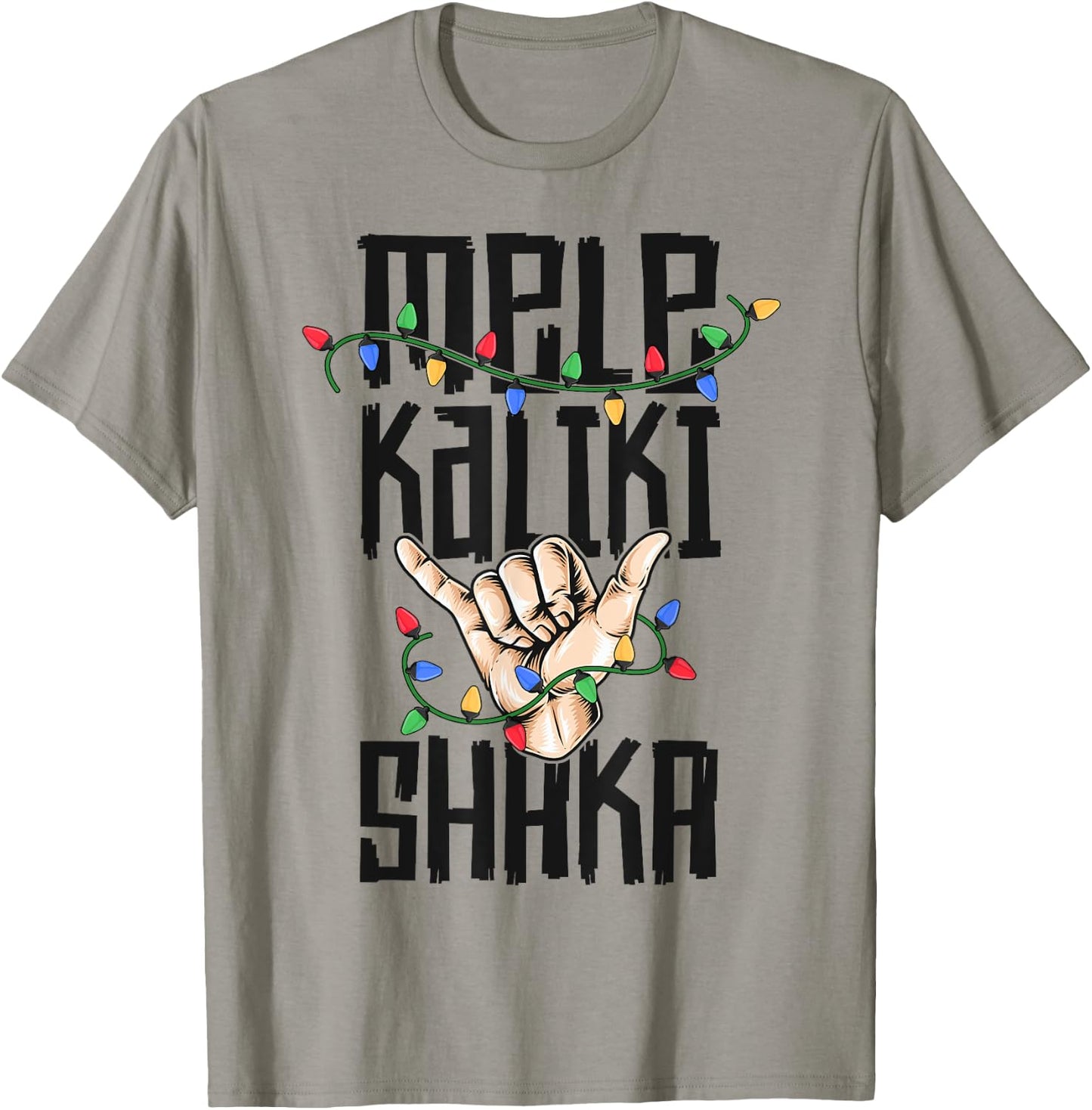 Mele Kalki Shaka Hawaiian Christmas shirt Kalikimaka Hawaii T-Shirt - T-Shirt | Sand