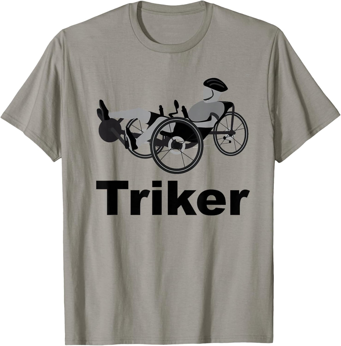 Triker Recumbent Trike Bike T-Shirt - T-Shirt | Sand