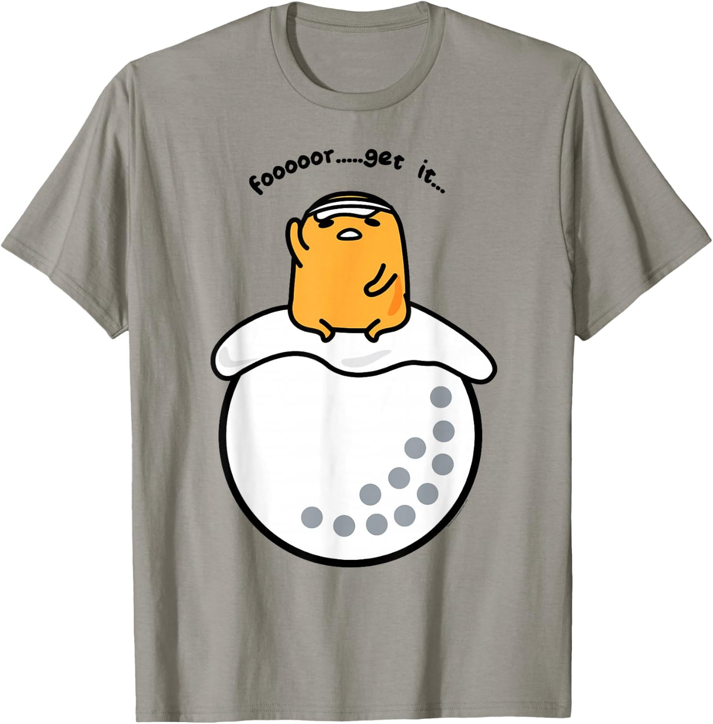 Gudetama Golf Golfer Fore Forget It T-Shirt - T-Shirt | Sand