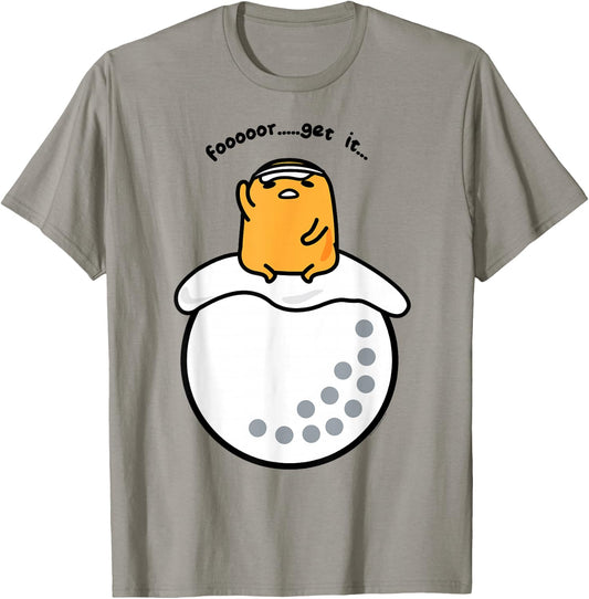 Gudetama Golf Golfer Fore Forget It T-Shirt - T-Shirt | Sand