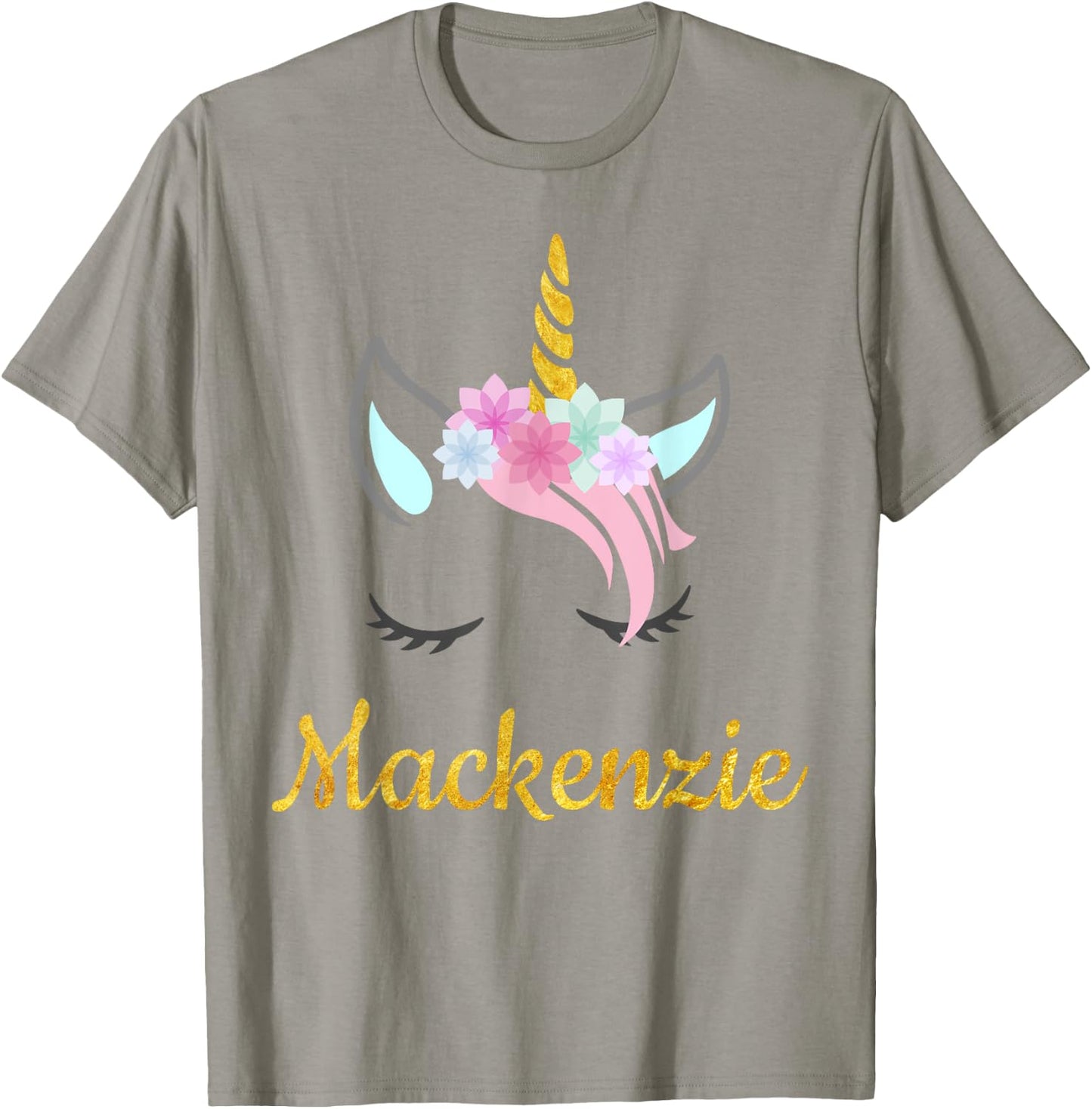 Mackenzie Unicorn Name Shirt for Mackenzie T-Shirt - T-Shirt | Sand