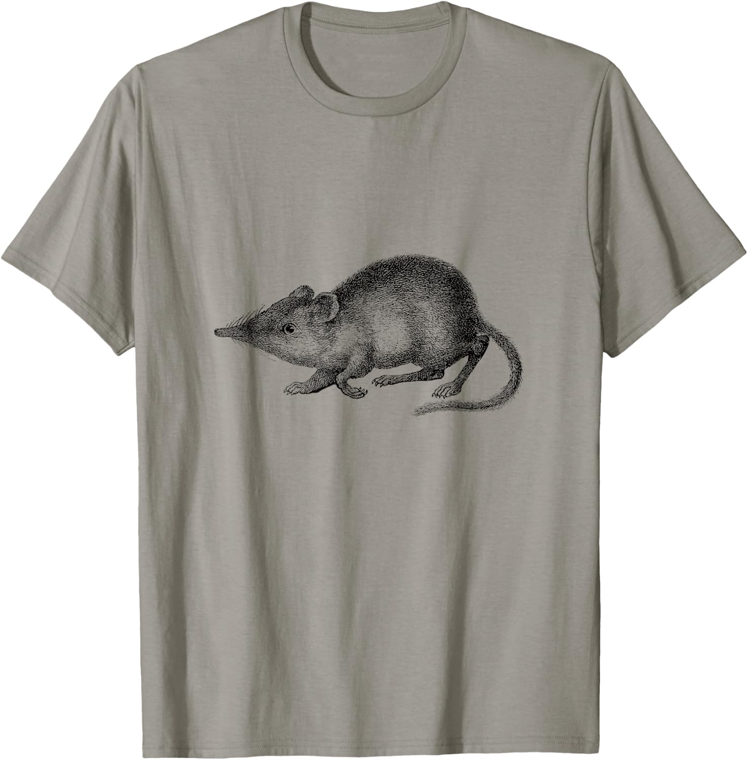 Elephant Shrew Mouse Print T-Shirt - T-Shirt | Sand