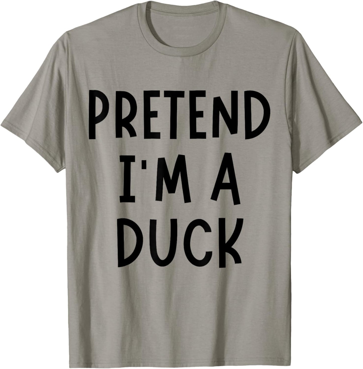 Funny Pretend I'm A Duck Halloween Costume Women Men Kids T-Shirt - T-Shirt | Sand