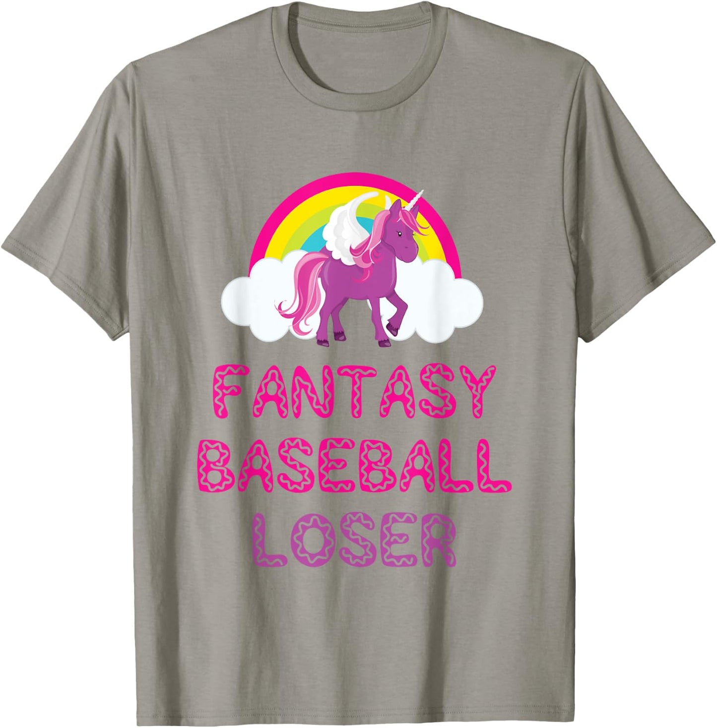 Fantasy Baseball Loser Unicorn Shirt For Bad Players T-Shirt - T-Shirt | Sand