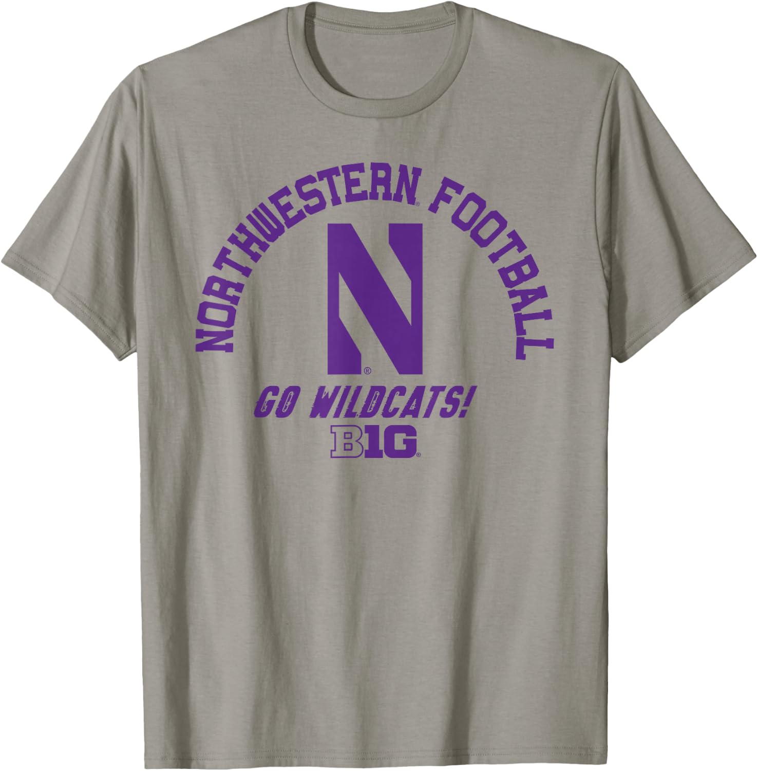 Northwestern Wildcats Big 10 Football Officially Licensed T-Shirt - T-Shirt | Sand