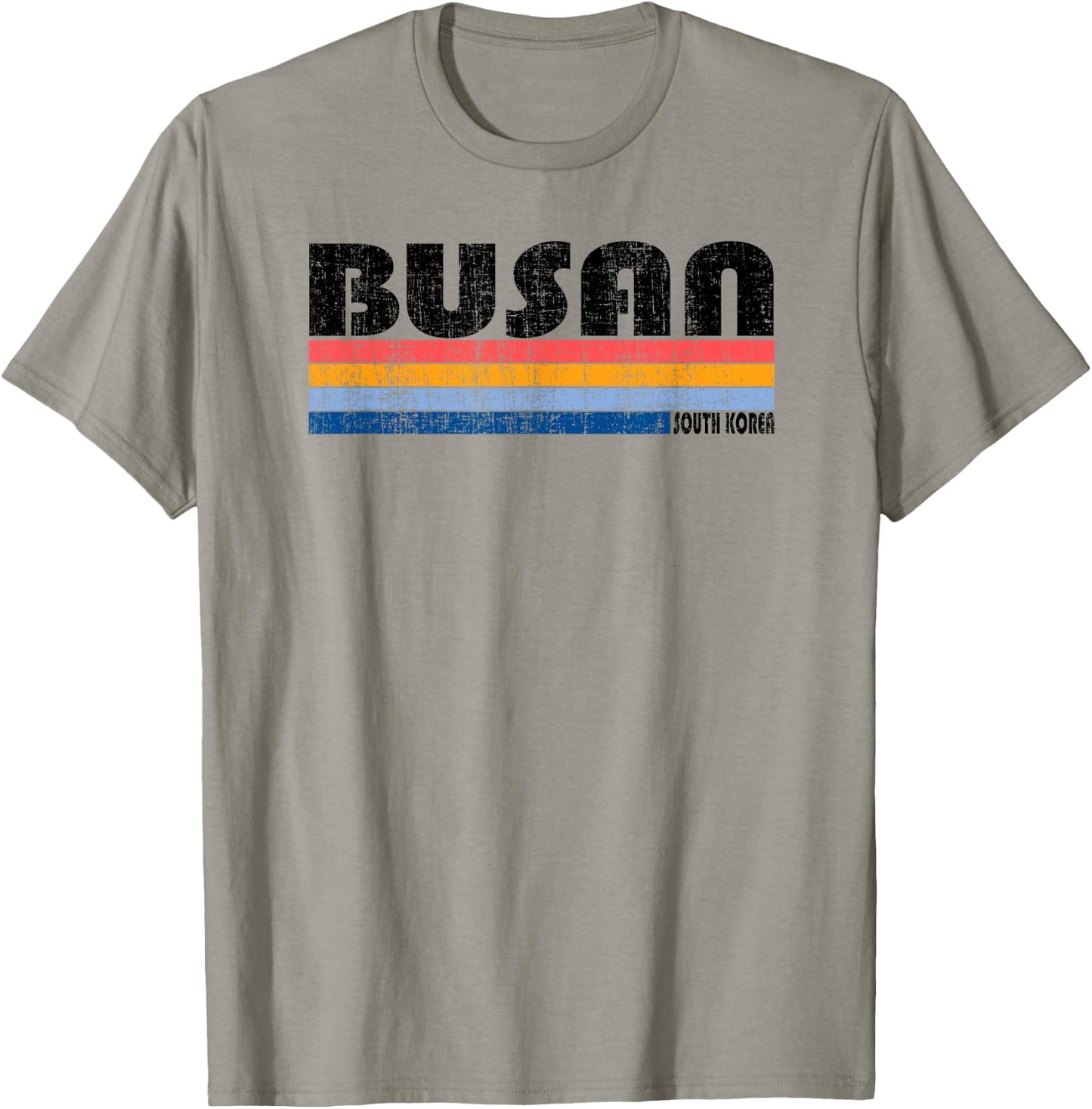 Vintage 70s 80s Style Busan, South Korea T-Shirt - T-Shirt | Sand