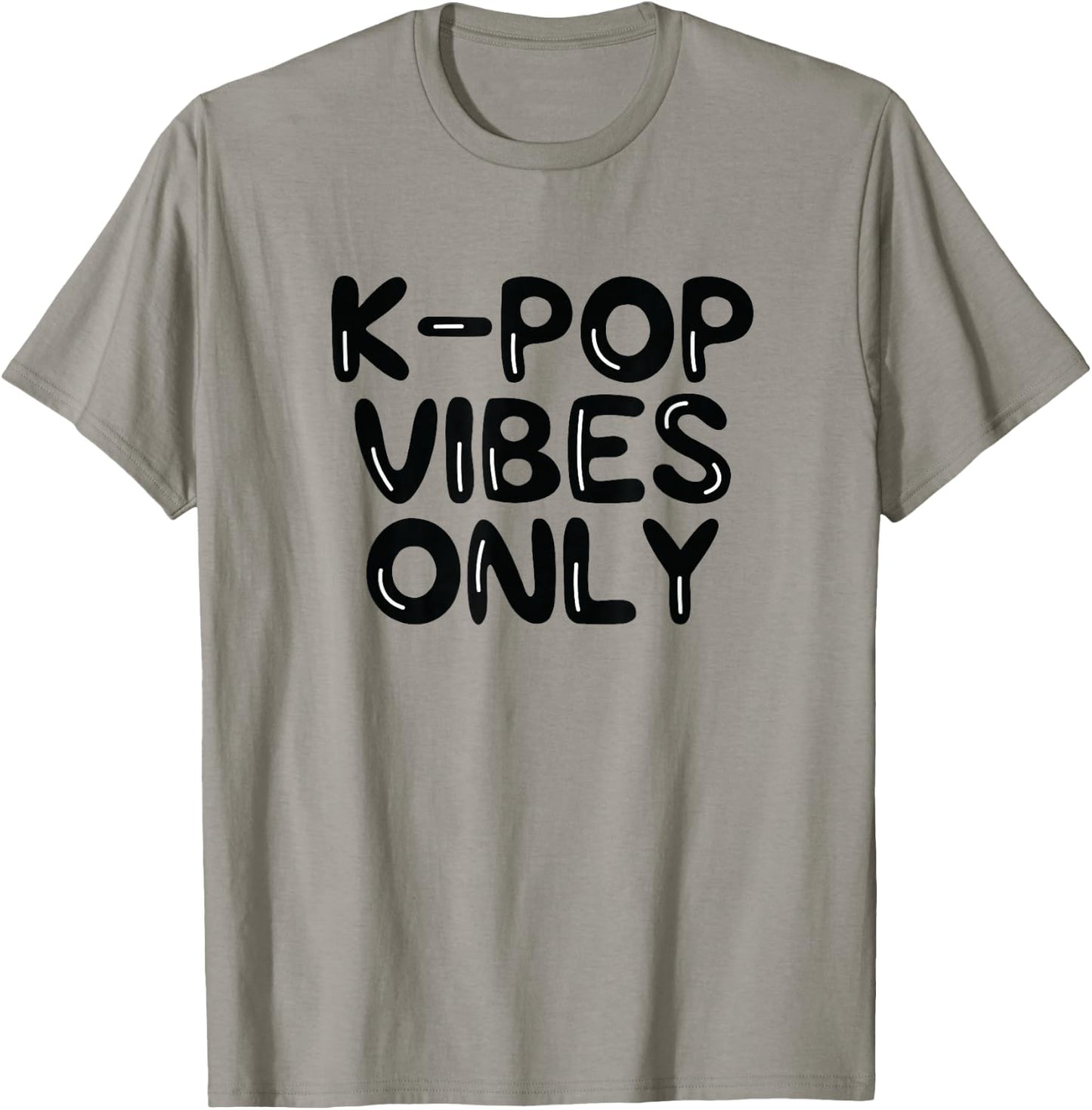 K-Pop Vibes Only KPop Love Korean Merchandise Gift T-Shirt - T-Shirt | Sand