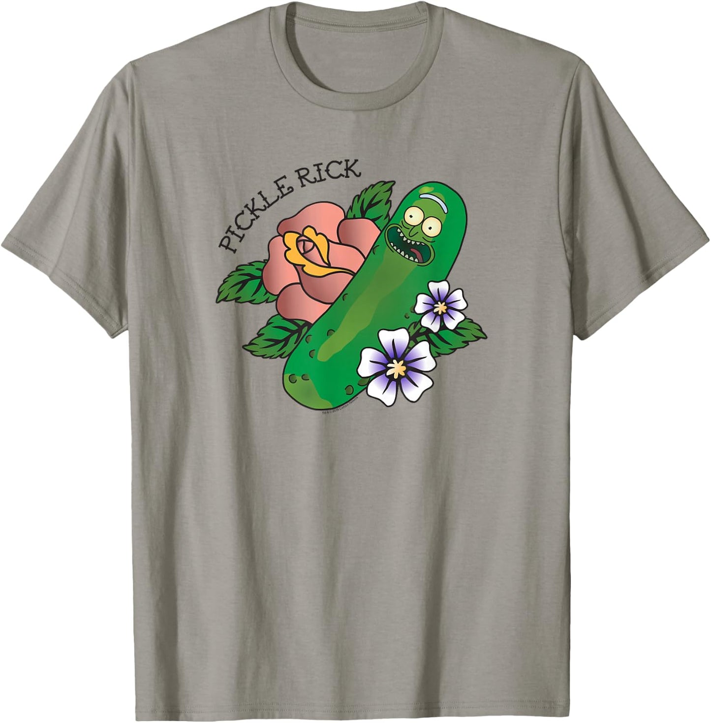 Rick and Morty Pickle Rick Tattoo T-Shirt - T-Shirt | Sand