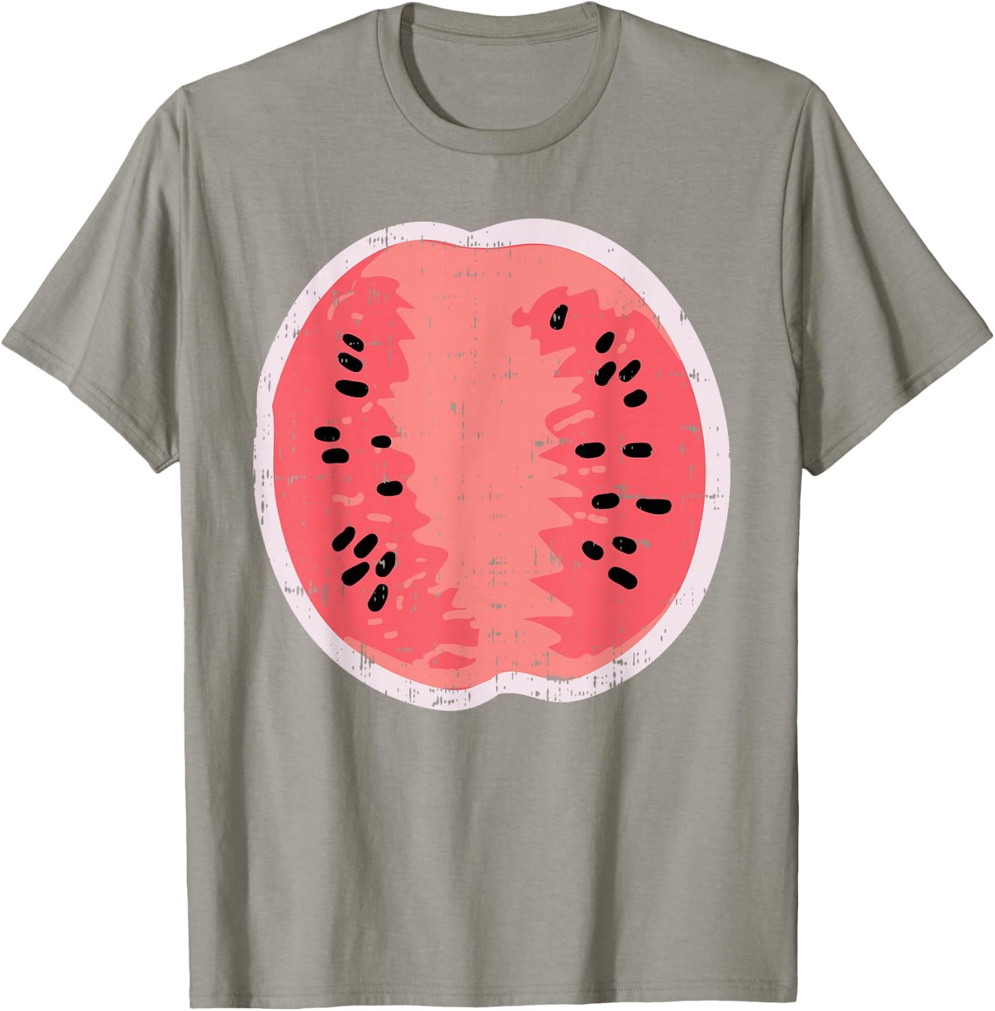 Watermelon Funny Fruit Food Lazy DIY Easy Halloween Costume T-Shirt - T-Shirt | Sand