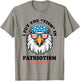 I Put The Tism in Patriotism Funny USA Patriotic Eagle T-Shirt - T-Shirt | Sand
