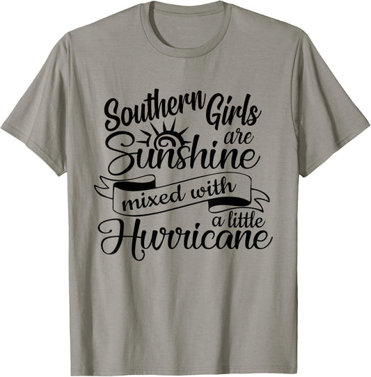 Sassy Southern Girl Texas Pride Cowboy Boots Rodeo Ladies T-Shirt - T-Shirt | Sand