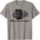 American Motorcycle Skull Native Indian Eagle Chief Vintage T-Shirt - T-Shirt | Sand