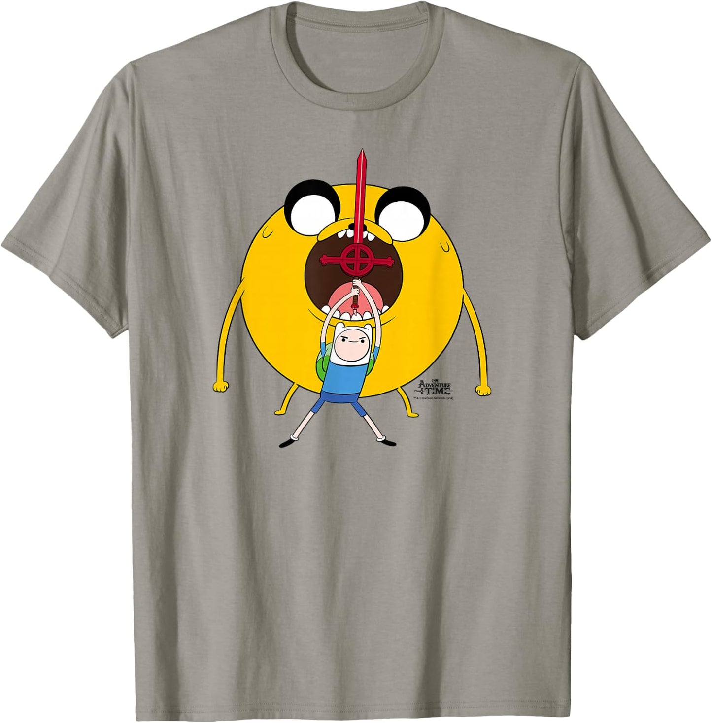 Adventure Time Finn and Jake Big Sword T-Shirt - T-Shirt | Sand