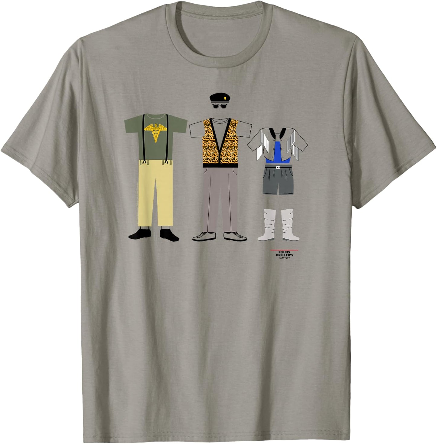 Ferris Bueller's Day Off Character Clothing Movie T-Shirt - T-Shirt | Sand