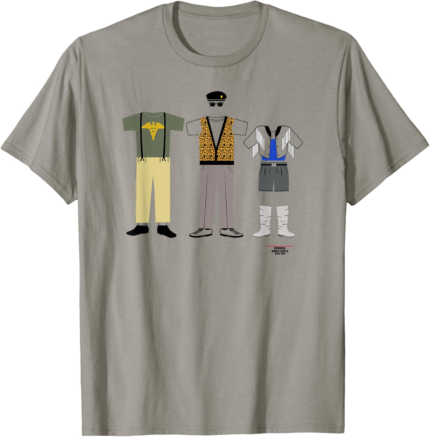 Ferris Bueller's Day Off Character Clothing Movie T-Shirt - T-Shirt | Sand