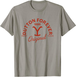 Yellowstone Dutton Ranch Montana Officially Licensed T-Shirt - T-Shirt | Sand