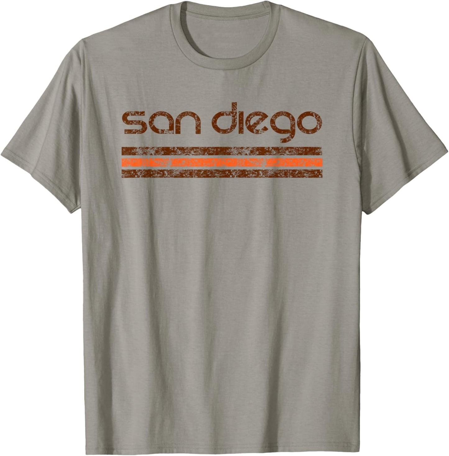 San Diego California Retro Vintage Weathered T-Shirt - T-Shirt | Sand