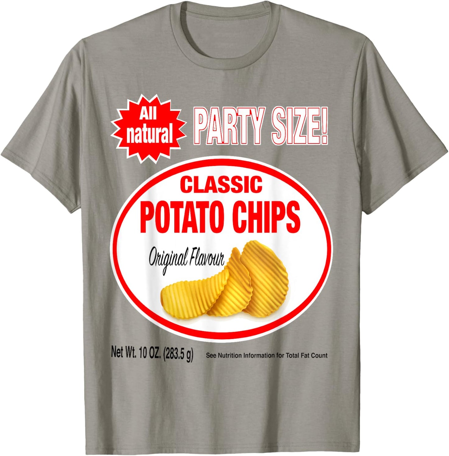 Original Flavor: Classic Bag of Potato Chips Costume T-Shirt - T-Shirt | Sand