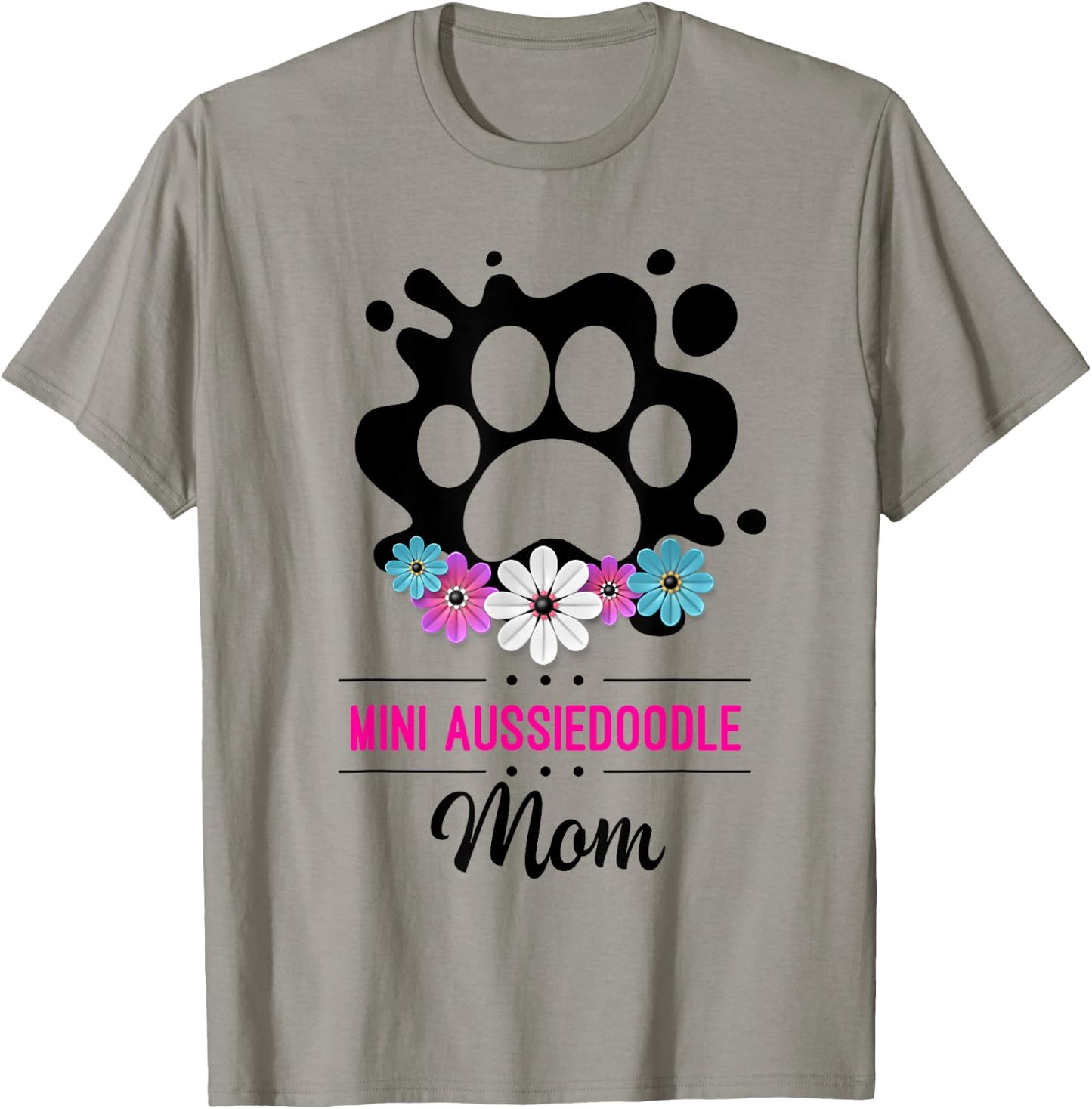 Mini Aussiedoodle Mom T-Shirt - T-Shirt | Sand