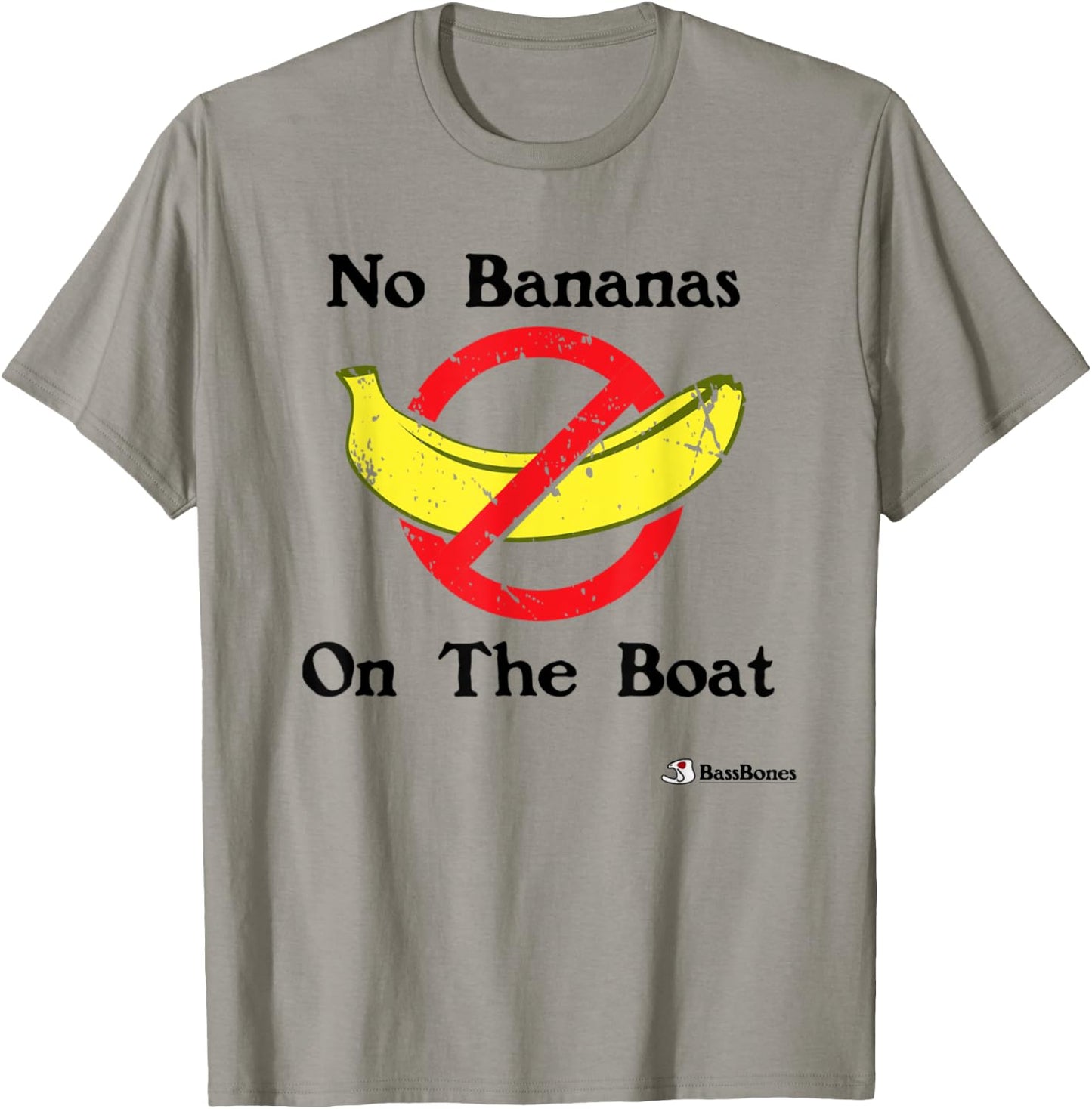 Fishing No Bananas On The Boat Funny Fishing Joke T-Shirt - T-Shirt | Sand