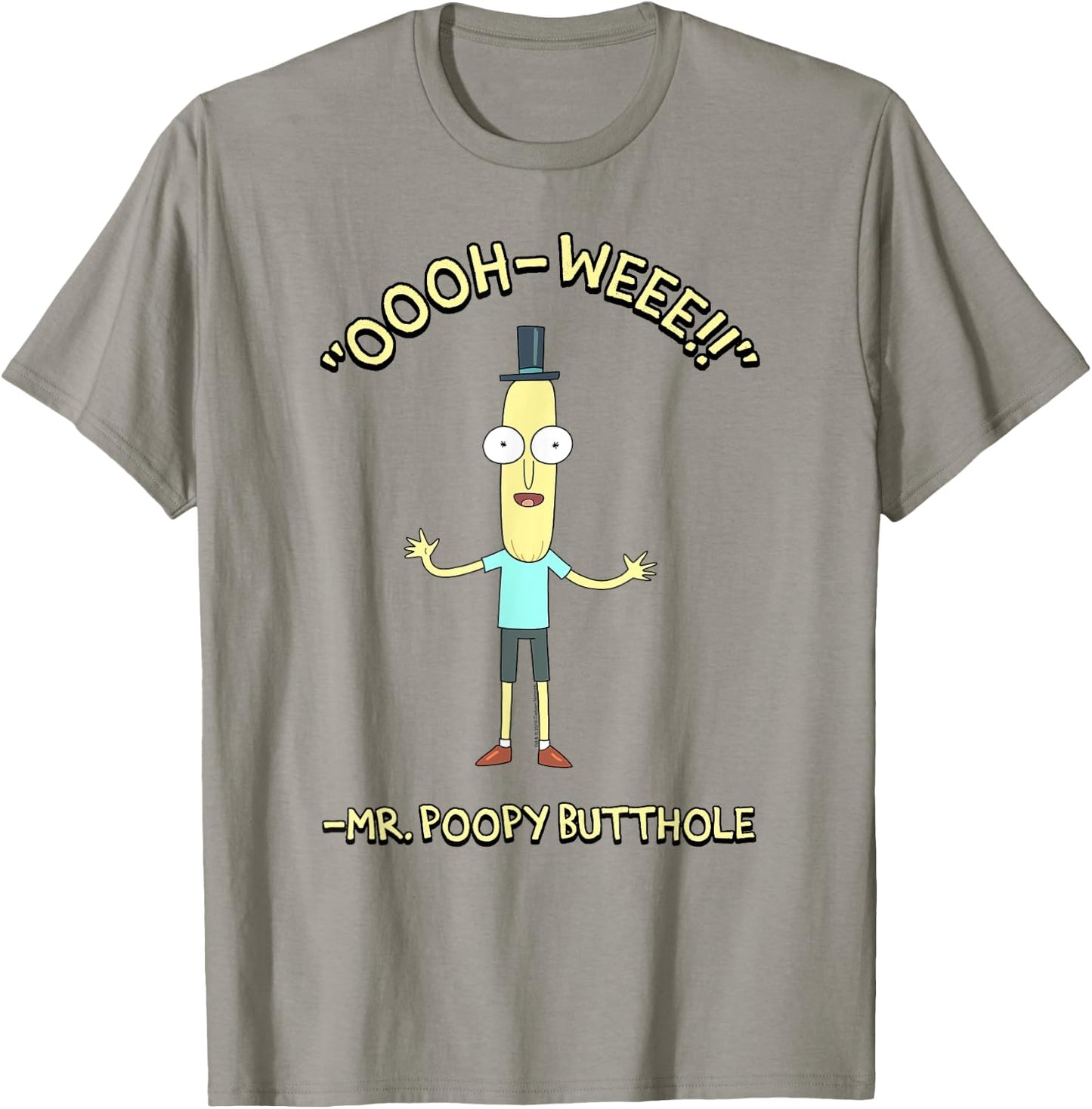 Rick and Morty "Oooh Weee!!" - Mr Poopy Butthole T-Shirt - T-Shirt | Sand