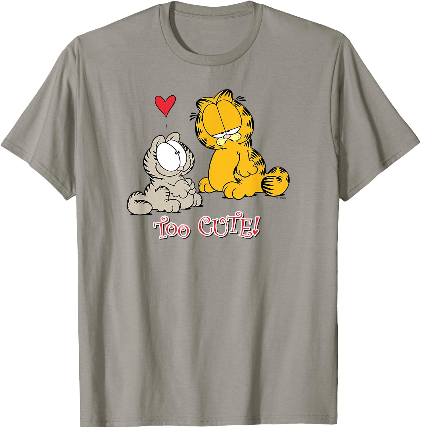 Garfield Too Cute - Women's Classic Fit Pink Cartoon - Small T-Shirt - T-Shirt | Sand