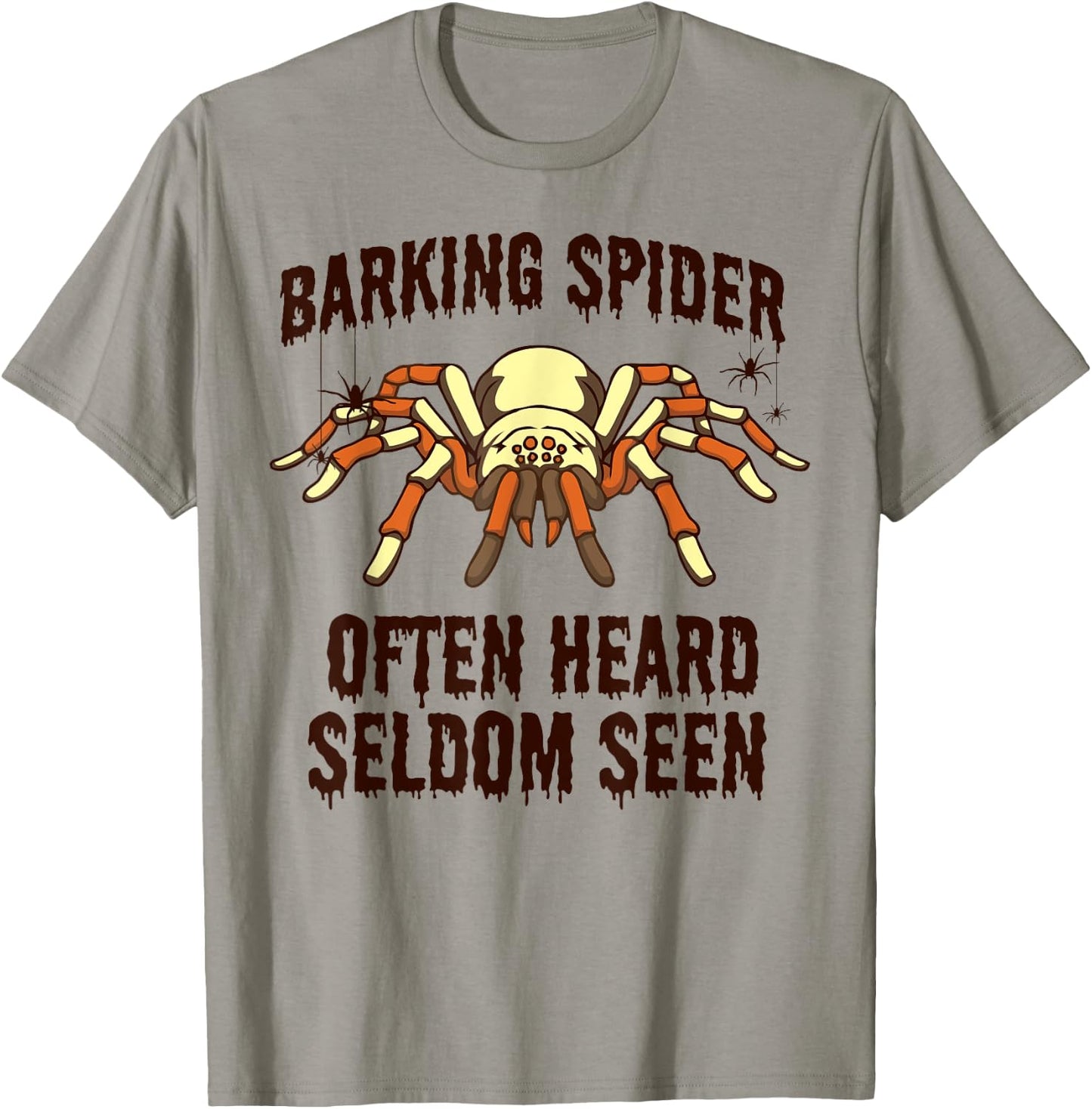 Barking Spider | Halloween Apparel for Dog Lovers Men Women Kids T-Shirt - T-Shirt | Sand