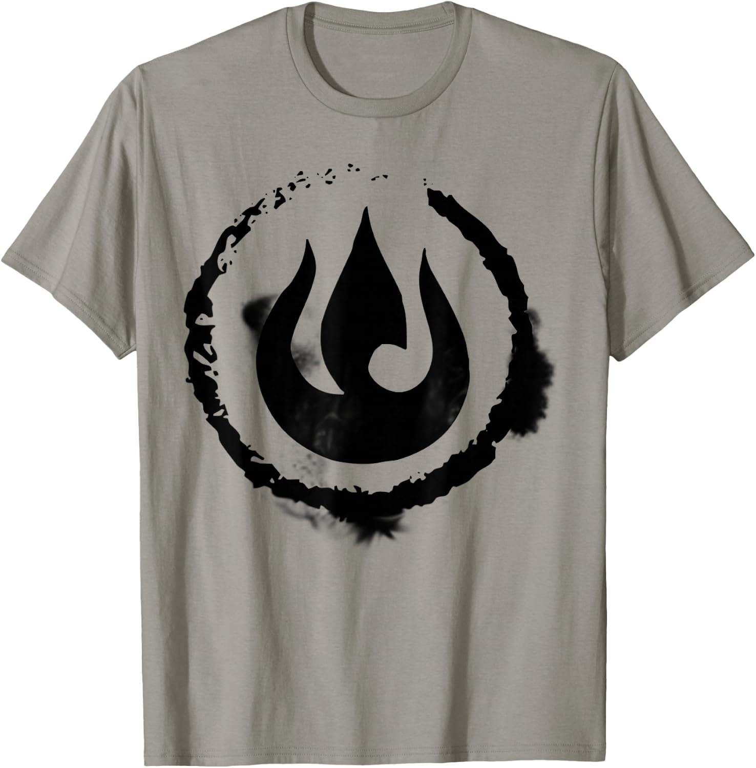 The Legend of Korra Fire Nation Symbol Sketch T-Shirt - T-Shirt | Sand