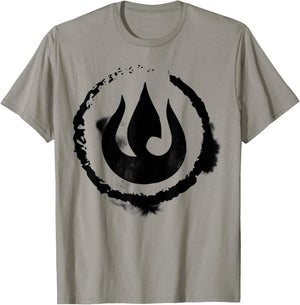 The Legend of Korra Fire Nation Symbol Sketch T-Shirt - T-Shirt | Sand