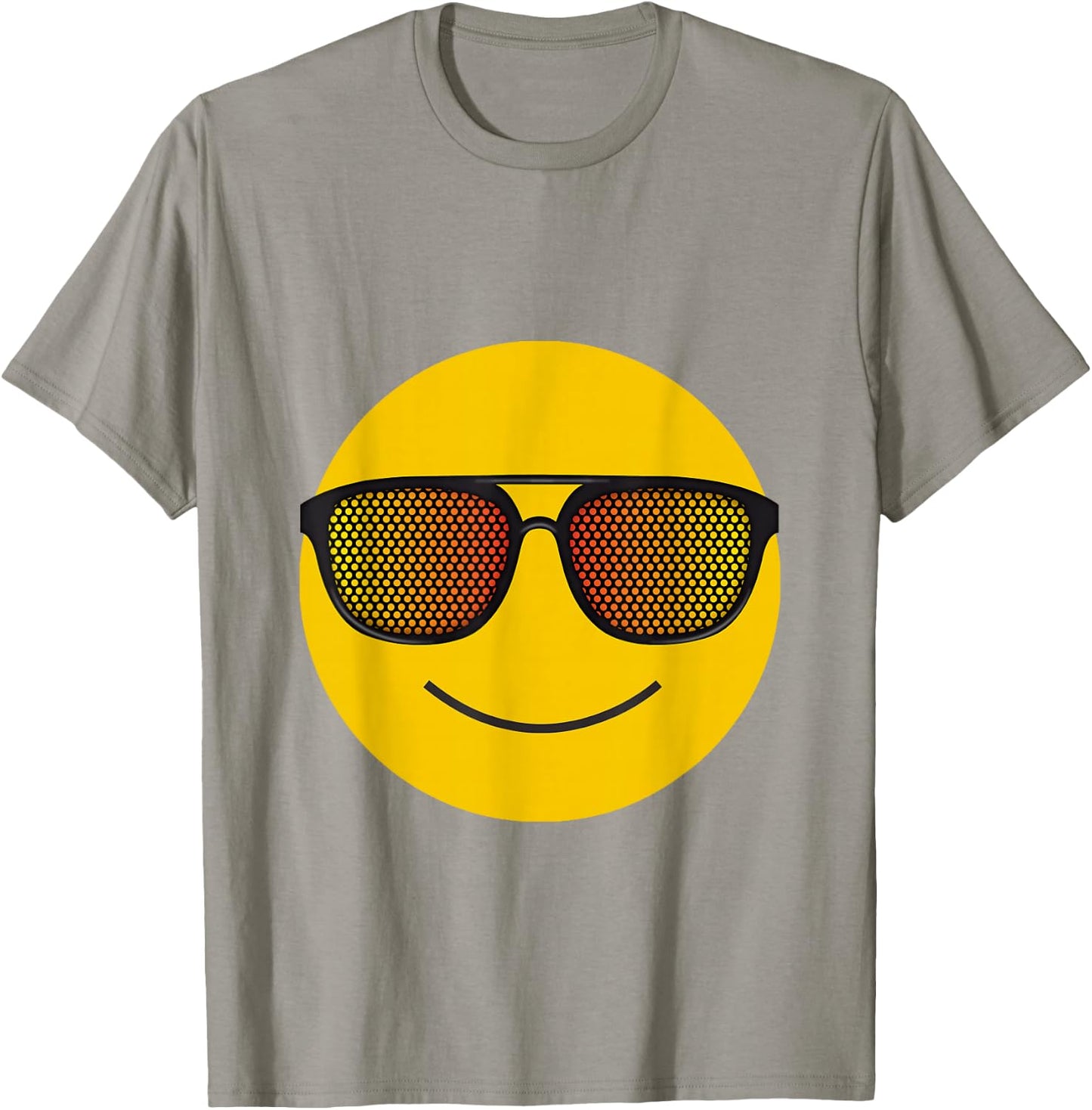 Happy Yellow Cartoon Face Party Sunglass Glasses Shirt T-Shirt - T-Shirt | Sand
