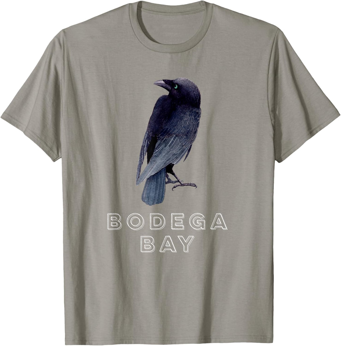 Bodega Bay Northern California Coast Crow Raven Lovers T-Shirt - T-Shirt | Sand
