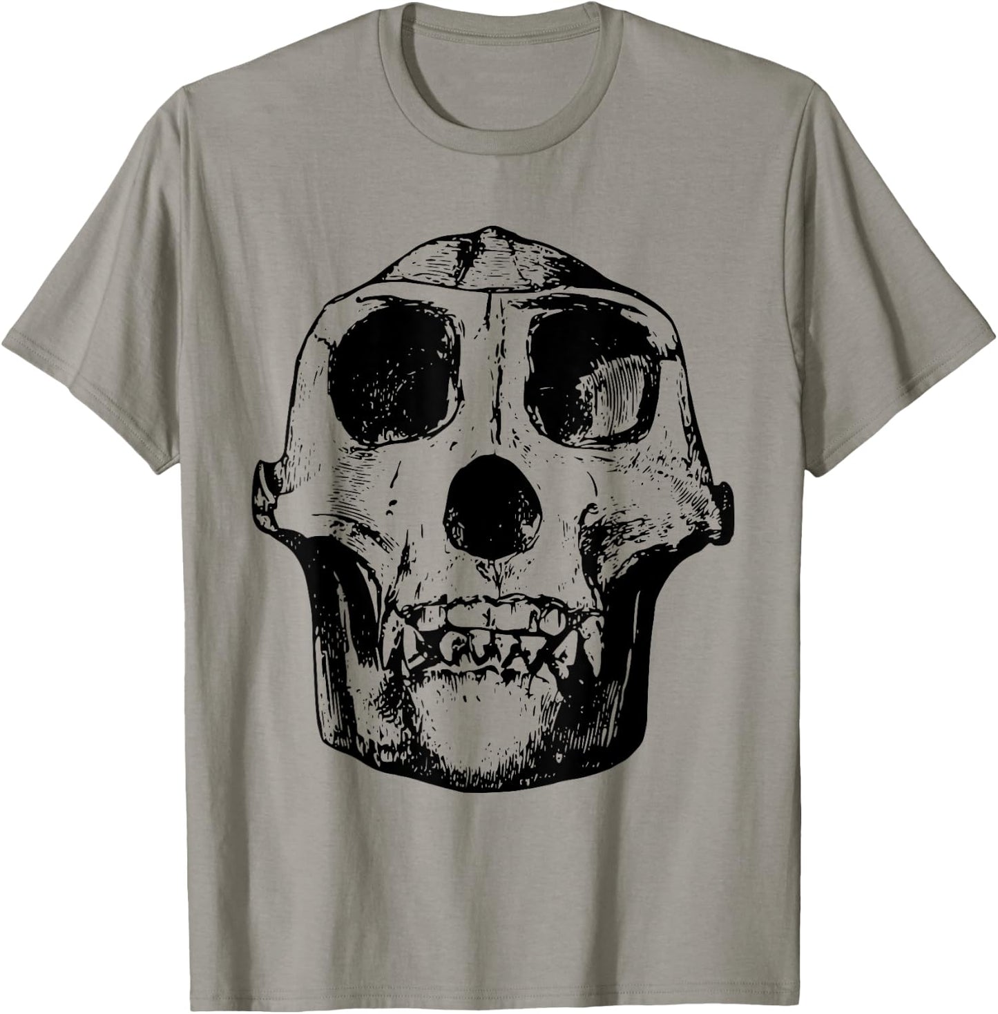 Neanderthal Skull Anthropologist T-Shirt - T-Shirt | Sand
