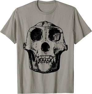 Neanderthal Skull Anthropologist T-Shirt - T-Shirt | Sand