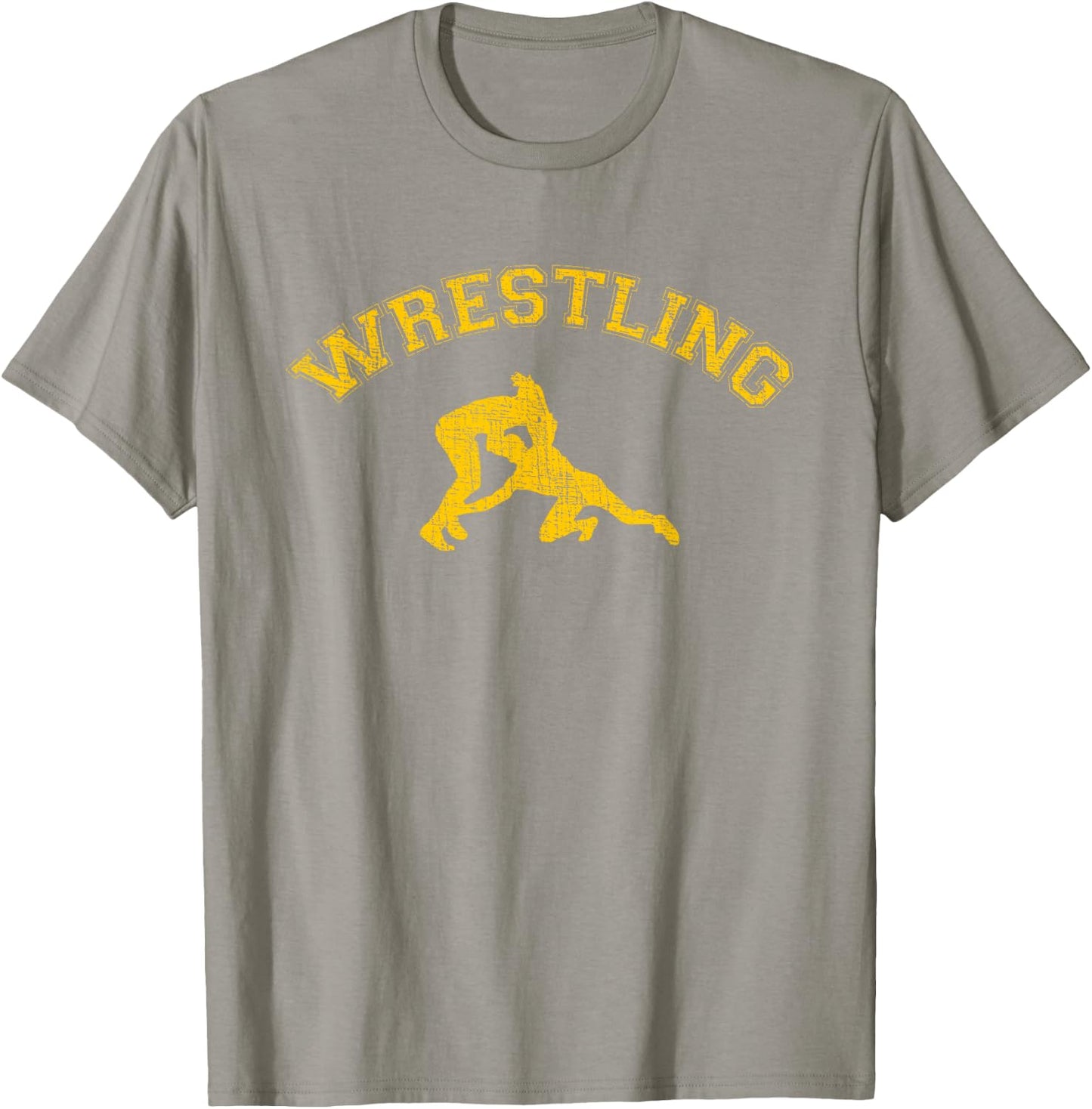 Classic College-style Wrestling T-Shirt - T-Shirt | Sand