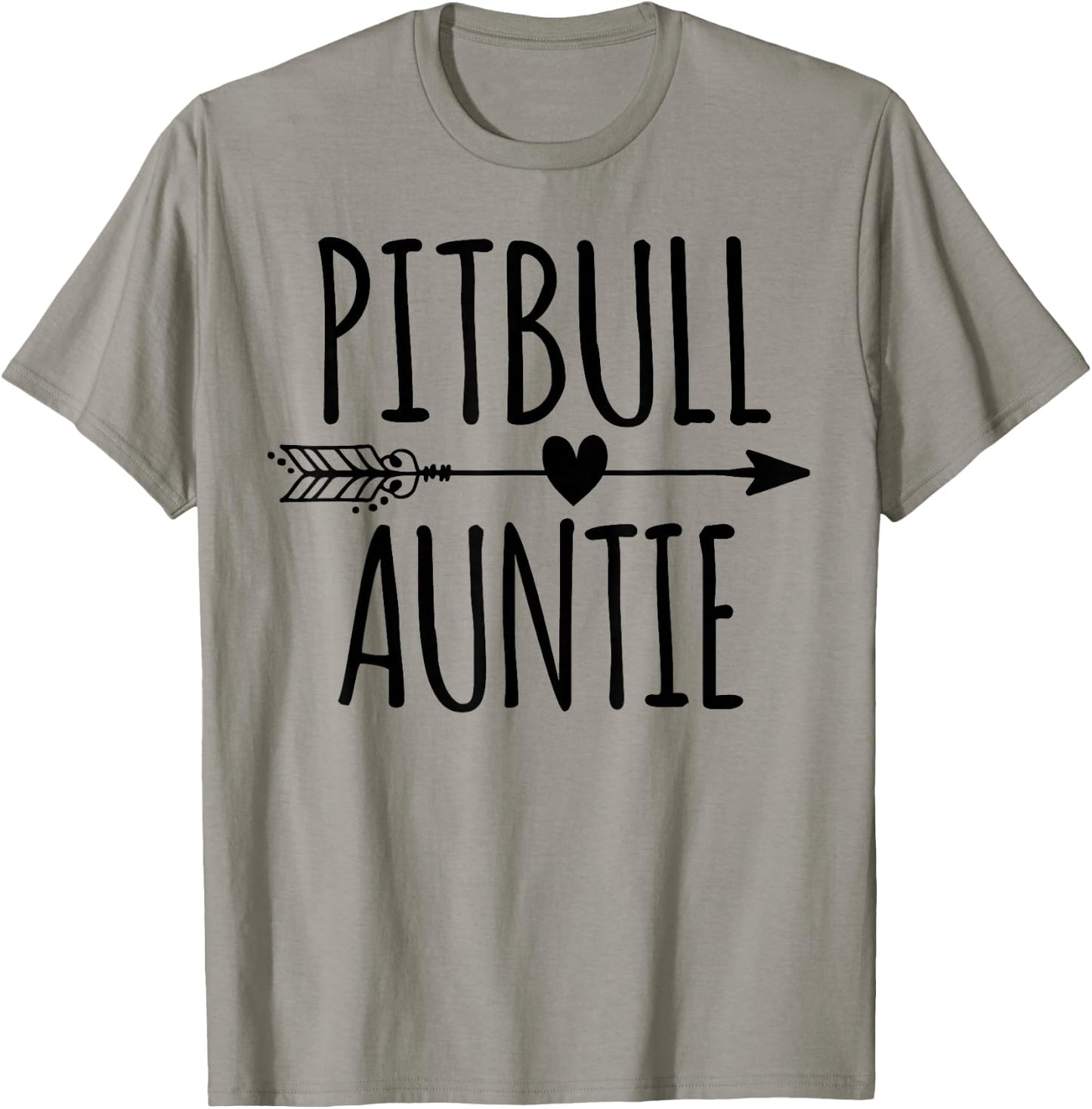Cute Pitbull Dog Aunt T-Shirt - T-Shirt | Sand