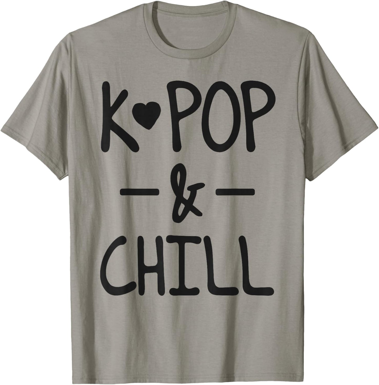 K-Pop And Chill Cute Kawaii Korean Pop Music T-Shirt - T-Shirt | Sand