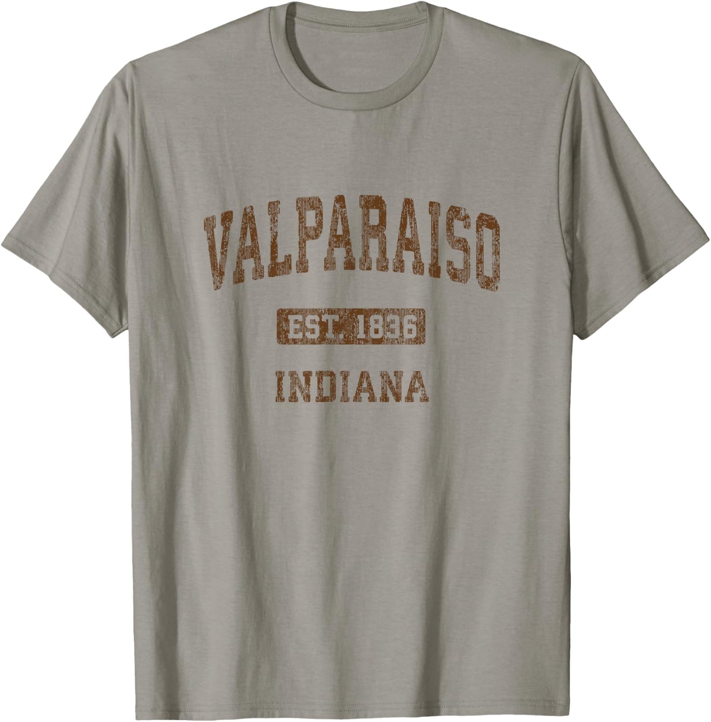 Valparaiso Indiana IN Vintage Athletic Sports Design T-Shirt - T-Shirt | Sand
