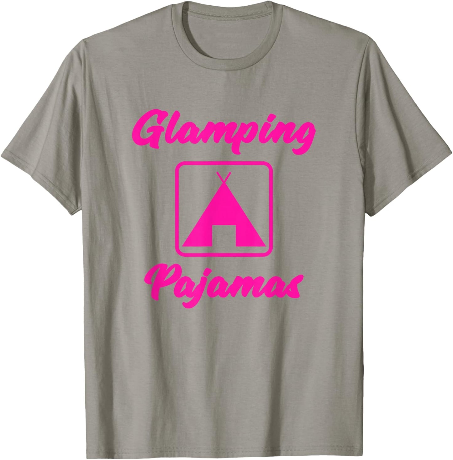 Women Camping Pajamas Shirt Happy Camper Pajamas T Shirt T-Shirt - T-Shirt | Sand