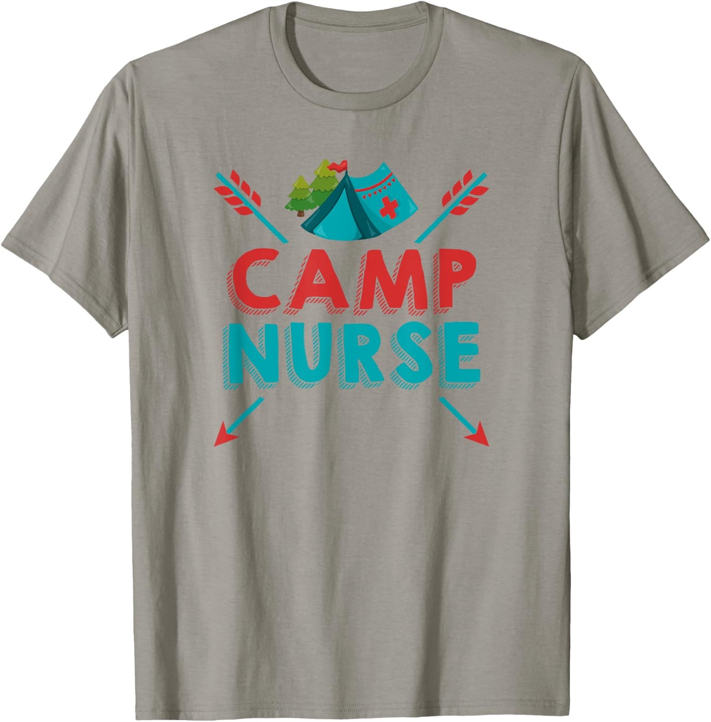 Camp Nurse Shirt Nursing RN Appreciation Camping T-Shirt - T-Shirt | Sand