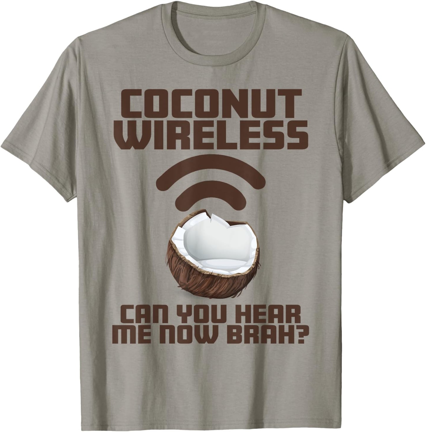 Coconut Wireless - Funny Island Style Hawaii Souvenir T-Shirt - T-Shirt | Sand