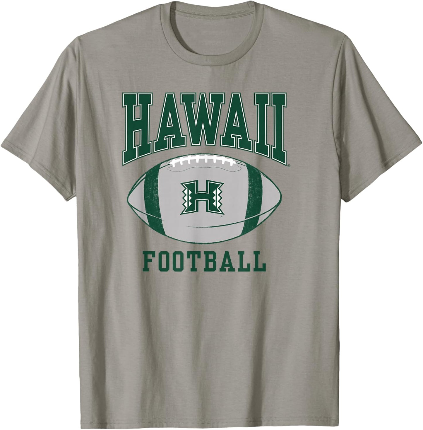 University of Hawaii Rainbow Warriors Football Ball T-Shirt - T-Shirt | Sand
