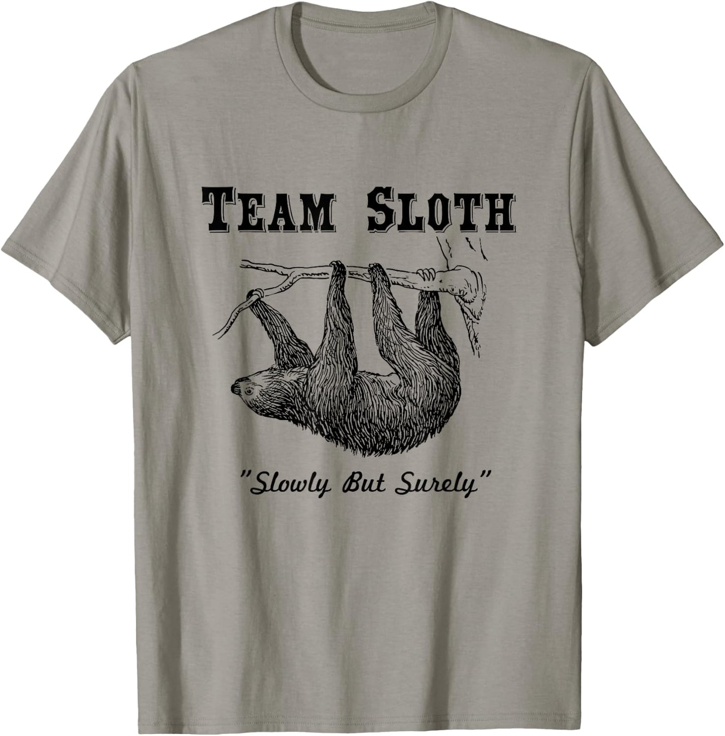 Running Funny Team Sloth Marathon T-Shirt - T-Shirt | Sand