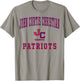 John Curtis Christian High School Patriots C1 T-Shirt - T-Shirt | Sand