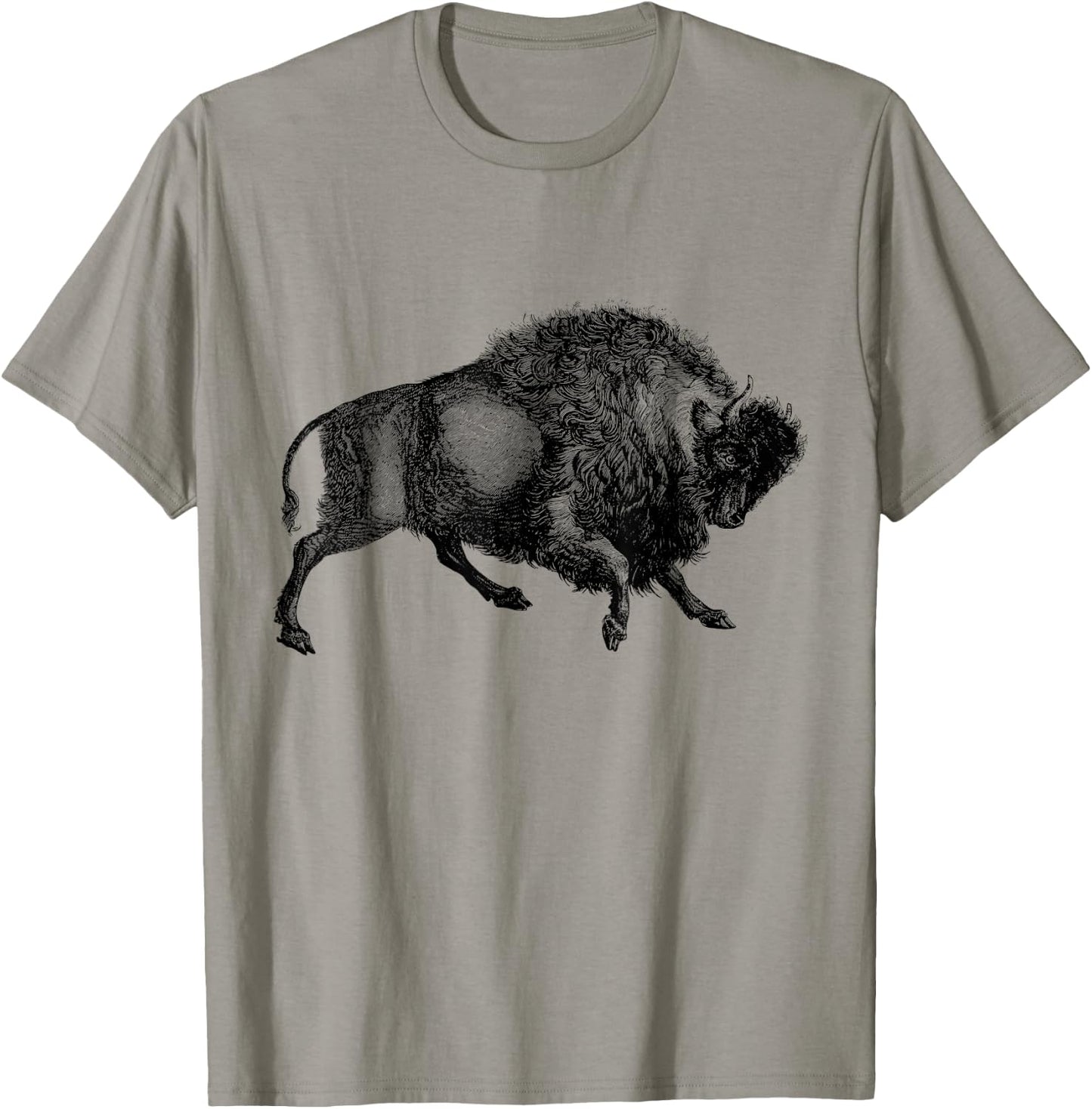 Buffalo T Shirt American Bison Classic Vintage T-Shirt - T-Shirt | Sand