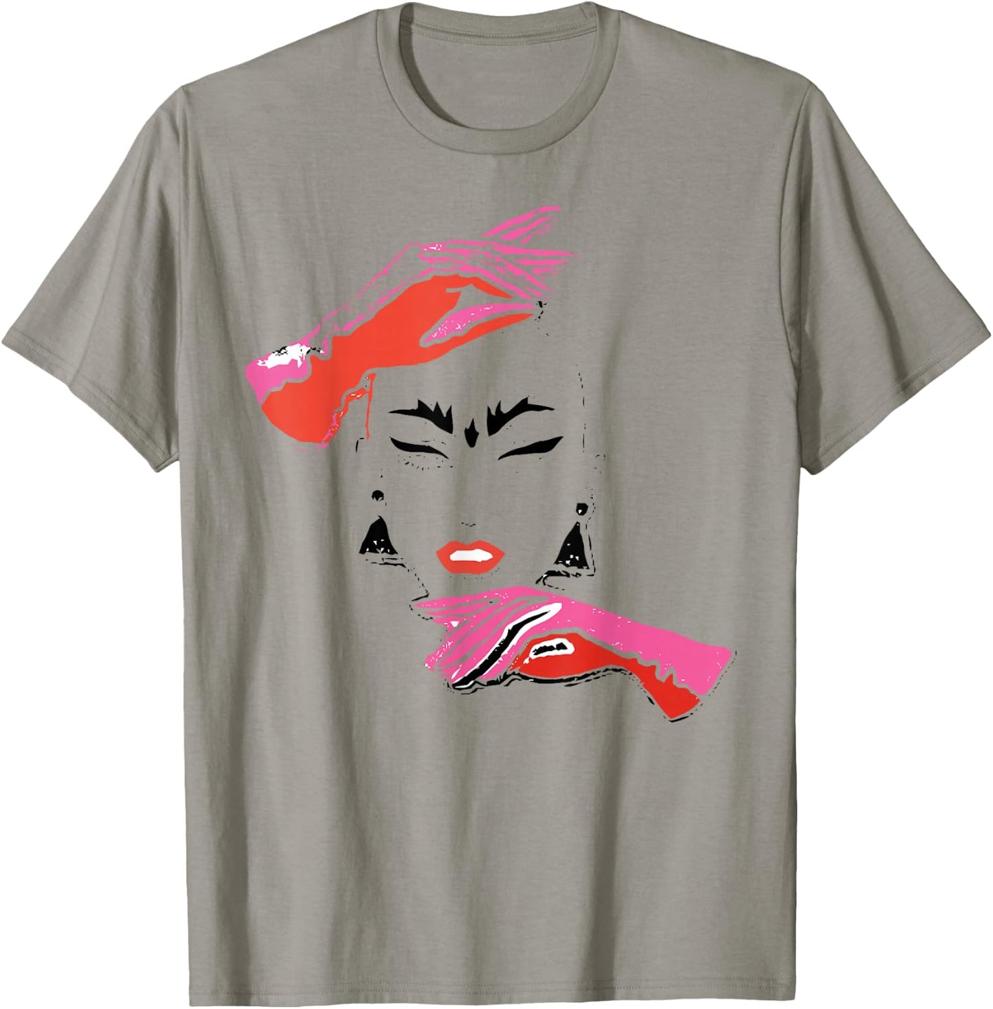 Haus of Velour Drag Queen Race Abstract Distressed T-Shirt - T-Shirt | Sand