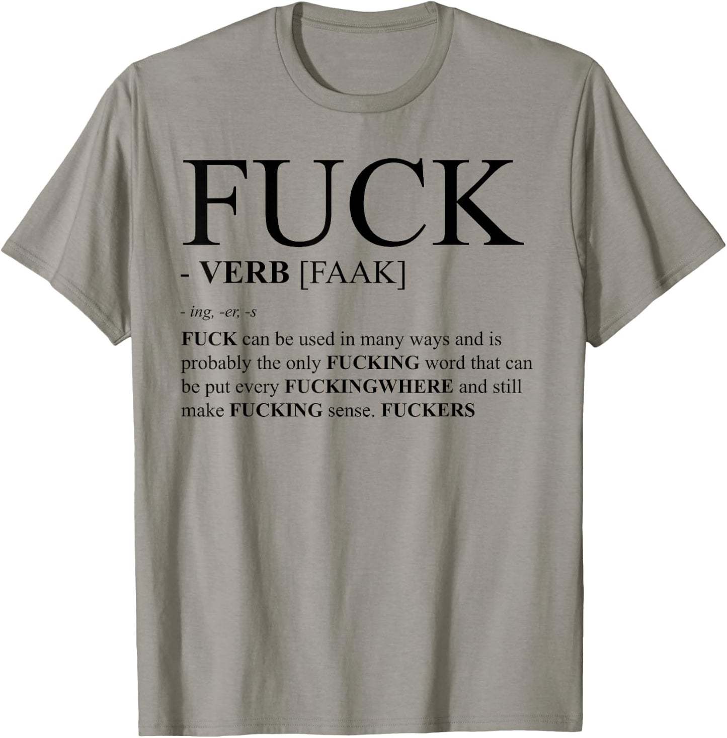 Fuck Definition Dictionary Design Profanity Gift T-Shirt - T-Shirt | Sand