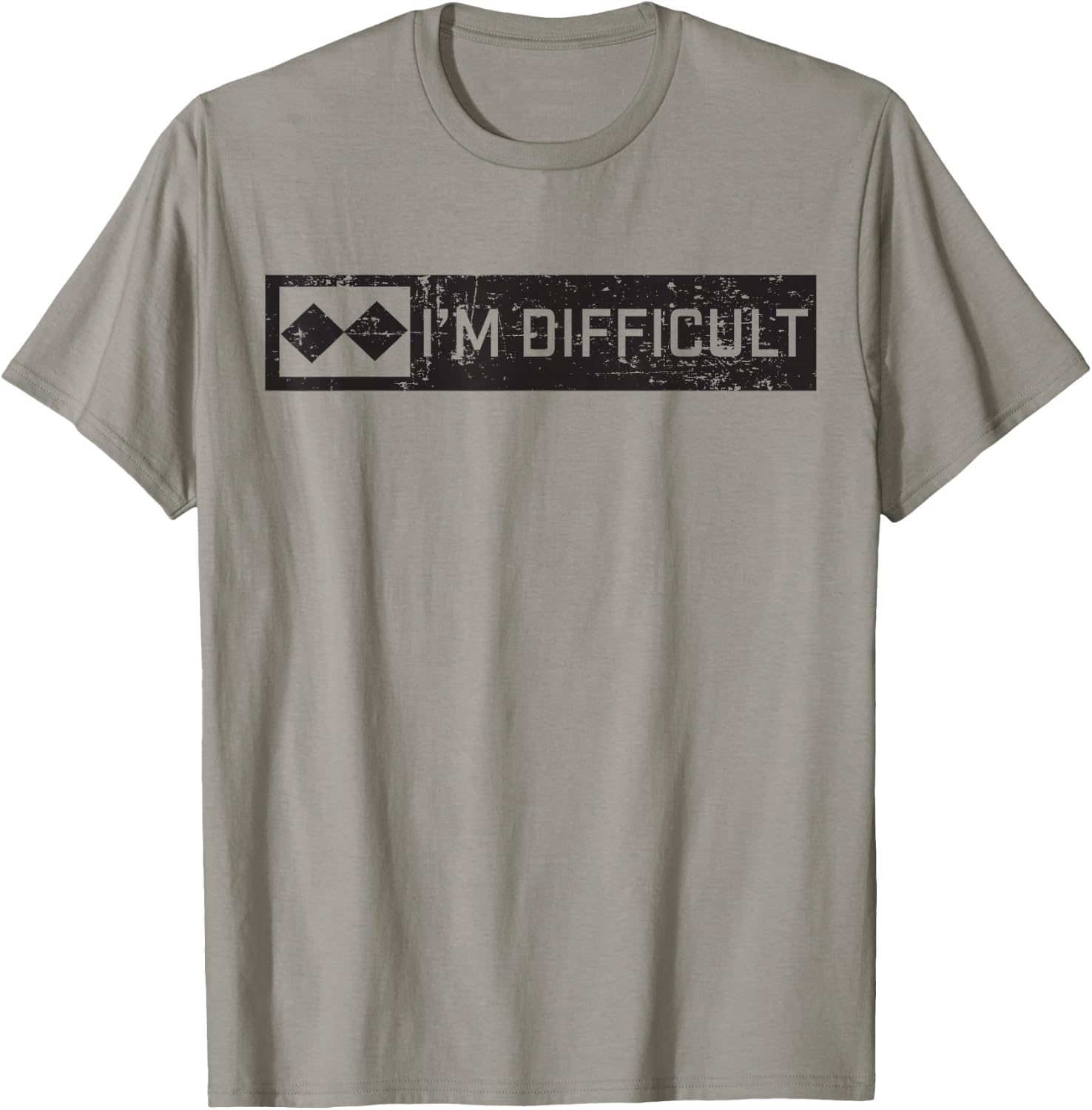Black Diamond Ski Snowboard Shirt - I'm Difficult T-Shirt - T-Shirt | Sand
