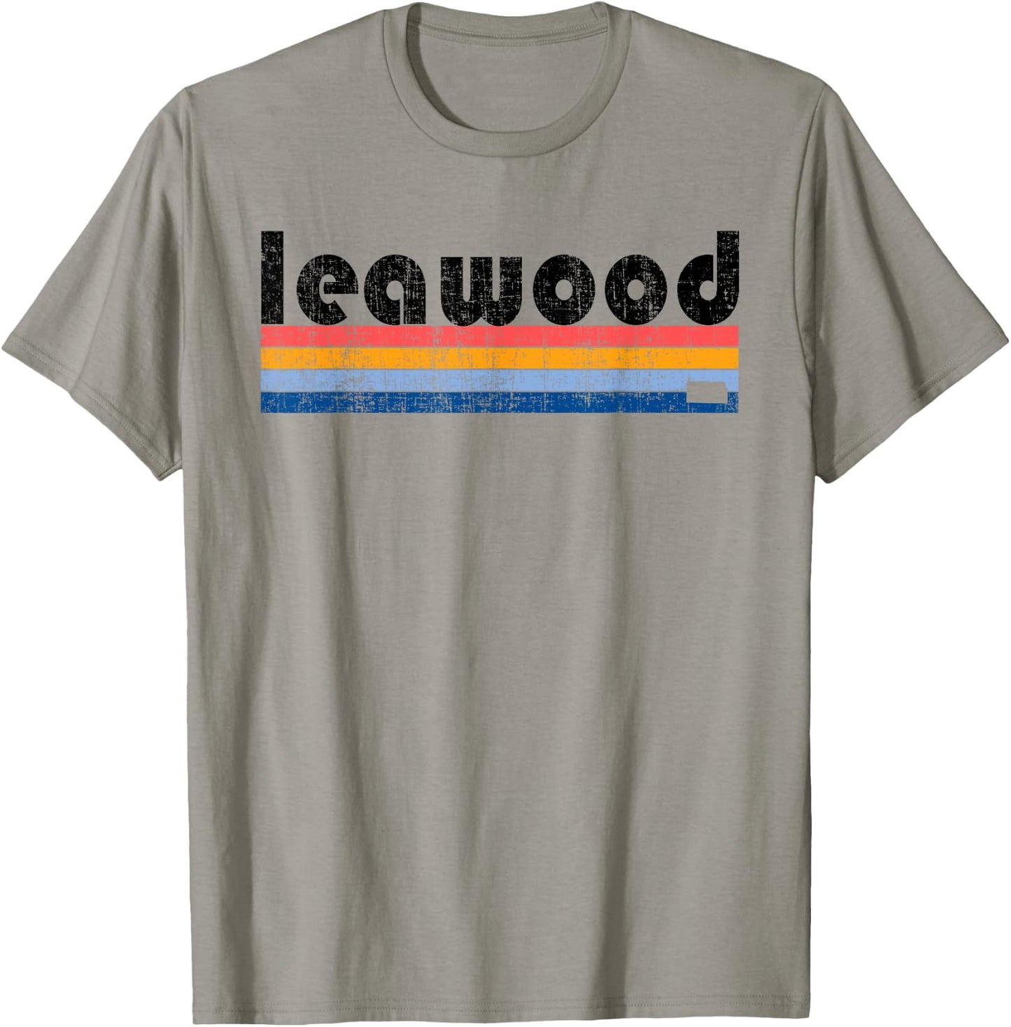Vintage 80s Style Leawood KS T-Shirt - T-Shirt | Sand