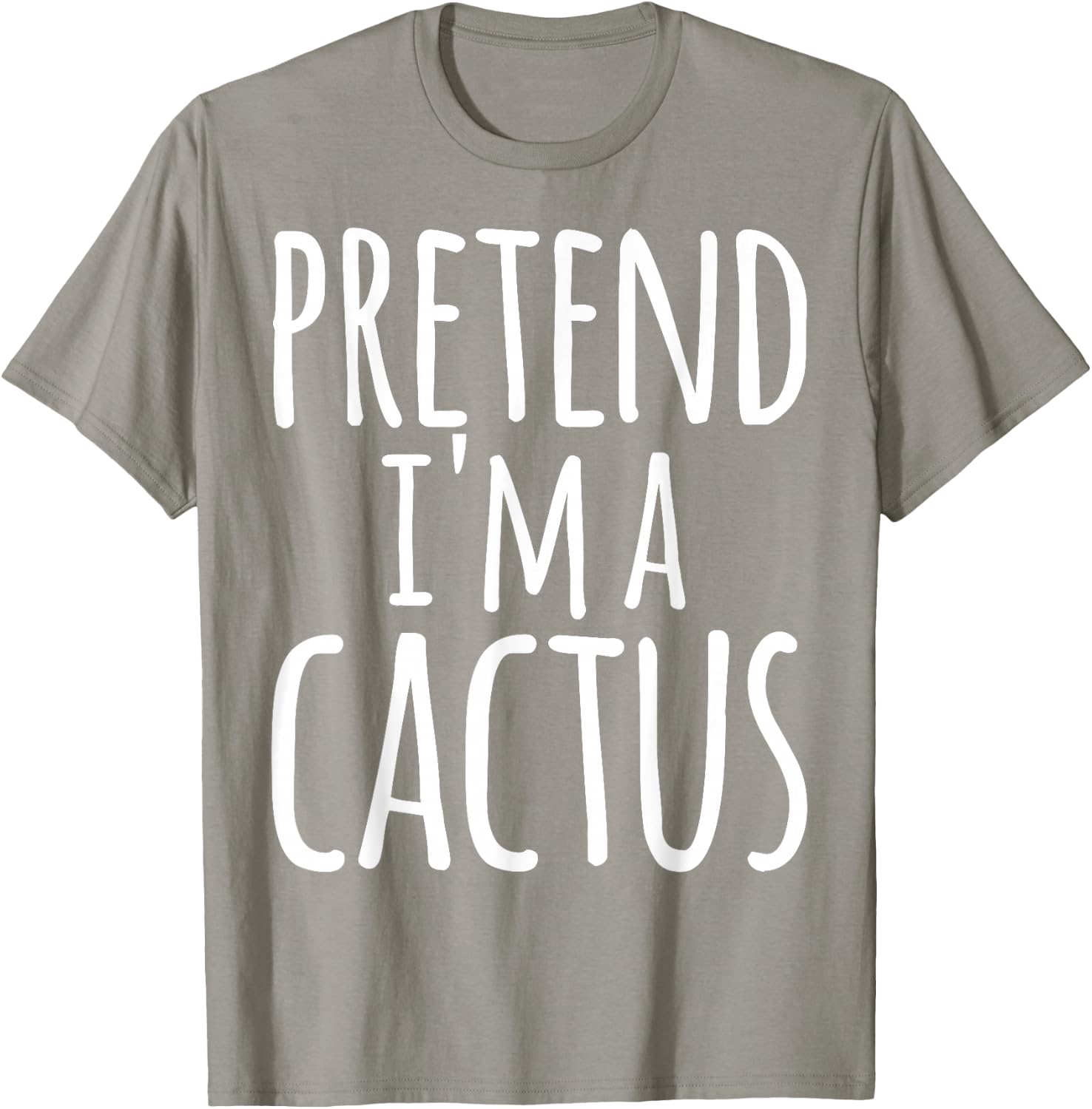 Funny Easy Lazy Halloween Pretend I'm A Cactus Costume T-Shirt - T-Shirt | Sand